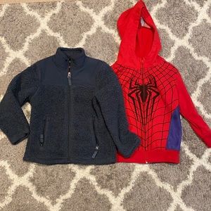Spider-Man hoodie & zip up sherpa